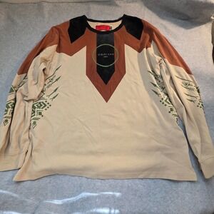 Vie Riche Paris Long Sleeve‎ Shirt Men's 3XL Tribal Velvet Urban Streetwear Y2k